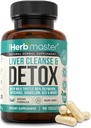 Nora Ross Herbmaster Vyčištění jater Detox & Opravy - 27- in-1 Bylinný doplněk pro podporu jater pro muže a ženy - Mléko Thistle dodatek w / Artichice Extract, Cholin, Zinek & Pampeliška Kořen - 45 Služebné
