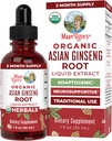 MaryRuth Organics Bylinný dodatek Drop, Antioxidant, Boost Energy, Balení 1, Ginseng Kořen pro vitalitu, Podporuje Zaostření a vytrvalost, Vegan, Non- GMO, Gluten Free, 1 Fluid Ounces