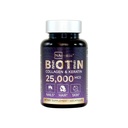 Biotin + Beauty Blend - 25000 mcg Complex with Collagen, Keratin, MSM - Vlasy, kůže a nehtové podpory - Gluten- Free - GMP, ISO 22000, HACCP Certified - COA k dispozici - 60 Kapsle