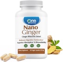 One Planet Nutrition Nano Ginger Root 250 mg Veggie Capsules (120 Servings), Pure Ginger Root Extract, Nano pro Superior Absorpce, Enhances Digestive Health, Non- GMO, Vegan gluten zdarma