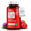 Dávka Recovery 124; Játra Detox 124; Vyrobeno v USA 124; USDA Recovery 124; Hydration Support for Better Morning Recovery Asian Flush 124; Dihydromyricetin DHM, Quercetin, Vitamin B, Mléko Thistle, Pickly Pear, Iren124; (45 pilulky)