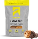 Afead Casein Protein Powder - 25g Micellar Casein Powder s nulovým umělým příchutí a sladkostmi, bez glutenu, bez přidaného cukru, 4,9g BCAA, 2,2g Leucin - čokoládové arašídové máslo, 2 litry