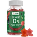 YUM-V 's Vitamin D3 Gummies 5000 IU 125mcg D3 Gummies - Podpora imunitní podpory, Silné zdraví kostí - Non- GMO, Gluten- Free, Dairy- Free, Vitamin D Gummy (60 Počet)