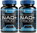 WELLNESS LABSRX NAD dodatek, 1500mg - Liposomální NAD + Doplněk s Resveratrol, NAD Plus Zvýšení - Podpora buněčného zdraví, Stamina a zdravé stárnutí - Ultra silné kapsle, USA Made - 2 Pack