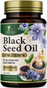 Black Seed Oil Softgels 1000mg - Premium Nigella Sativa Blackseed, Pure Natural Black Cumin Seed Oil & Antioxidant for Skin & Imunitation Support - Non GMO, Baleno v dodatku USA - 120 Softgels