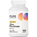 Pikolinát zinečnatý 50 mg - Imunita a podpora hormonů - Biologicky dostupné 50 mg Zinek Dodatek 100 Kapsle