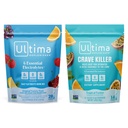 Ultima doplňovač Electrolyte Powder Drink Mix Bundle - Sugar Free - Variety, Crave Killer - 20 Stickpacks, 14 Stickpacks - 6 Electrolyty a minerály - Keto Friendly, Vegan, Non- GMO