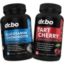 Glucosamine Chondroitin MSM Turmeric & Tart Cherry - Joint Health Supplement Knee Bone & Joints, Purge Uric Acid Cleanse Flush Antioxidant Pills - Společná podpora pilulky & Tart Cherry Extract Kapsle