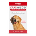 Nutramax Laboratories Crananidin Cranberry Extract Močové Trakt Zdravotní dodatek pro psy, 75 Žvýkací tablety