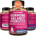 Hormon Balance + Probiotika pro ženy - Natural Menopauza Relief, Řízení hmotnosti, Bloating, Hot Flashes, PMS curren124; Organic Maca, Chasteberry, Dong Quai & Black Cohosh curren124; Non GMO currency 124; 120 V Kapsle
