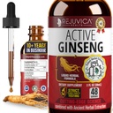 Aktivní ženšen Korejský červený panax ženšen s přírodní ženšen - All- Natural Advanced Liquid Solution for 2X Absorpce - Podporuje zdravou energii, vitalitu, náladu a další