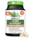 Zenwise Health Joint Support Supplement with Glucosamine Chondroitin MSM, Curcumin & Sulfath - Joint Health for Women & Men - Mobility & Flexibility Support for Knee, Cartilage & Bone - 90 Count