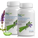 AloeCure VeraFlex Natural Joint Health Supplement with USDA Organic Aloe Vera - Plant- based Capsules to Support Joint Comfort, Mobility and Flexibility - 60 Kapsle x 2 Btls