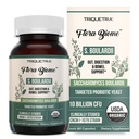 Organic Saccharomyces Boulardi - 10 miliard CFU - Klinicky validovaný CNCM I-1079 Probiotický kmen - Gut, Digestion & Health Bowel Support - First Organic Form of S. Boulardi Probiotic - 60 Count