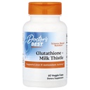 Lékař je nejlepší Glutathione + Mléko Thistle, podporuje játra a antioxidant činnost, Non- GMO, gluten zdarma, Soy zdarma, Vegan 60 Veggie Caps