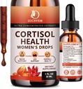 Cortisol doplněk pro ženy, Cortisol Reducer Detox Manager, Ashwagandha / Rhodiola Rosea / komplex hořčíku pro mood / Focus & Sleep, Udržovat zdravou hladinu kortizolu - 30 Day Vegan Supply