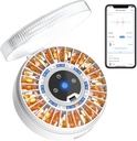 Zoksi Premium 31-Slot Automatický dávkovač s otiskem prstu a klíčem Lock, Chytrý medikační organizátor s Alarmem & Light, Elektronický Pořadatel pilulek pro seniory a zapomenutost