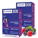Glukóza SOS Glukóza Powder Packets s přírodní dextrosou, Fast- Absorpce Že se okamžitě rozpustí v ústech bez vody, Berry Medley 12 Služeb
