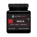 Youtheory Men 's Maca - Vegan Maca dodatek pro muže - Podporuje energii, Stamina & Endurance * - Mléčné, Soy & gluten zdarma - 120 Zeleninové kapsle
