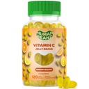 Vitamin C Jelly Bean Gummies pro dospělé, Imunitní podpora dietní doplňky, Vegetarián, 120 Citrus Blast Jelly Fazole, Kosher