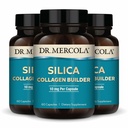 Dr. Mercola Silica Kolagen Builder - Plant- Based Silica Supplement to Support Skin, Hair, Nail & Bone Health - Non- GMO, Gluten- Free & Soy- 180 Kapsle (90 Služeb)