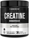 Jacked Factory Creatine Monohydrát Powder 150g - 5g Denní Creatine Dodatek pro muže a ženy, Vegan- Friendly, Third- Party Testováno - 30 Služebnictvo, Neochucené