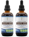 Tajemství Tribe Grape Seed Tincture Alcohol- Free Liquid Extract, Grape (Vitis Vinifera) Sušené semeno (2x4 FL OZ)