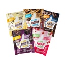 FlavCity All in One Protein Shake Powder Packets - On the Go Meal Alternative + 25g Protein & 10g Collagen, Made with Organic Reishi & Cordyceps Houbová - No Add Sugars, Variety 10 Pack