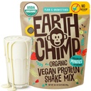 Zemní Chimp Organic Vegan Protein Powder - s probiotiky - Non GMO, mléčné výrobky zdarma, nesyrovátka, rostlinné bílkoviny prášek pro ženy a muže, gluten zdarma - 26 Služeb 32 Oz (Plain & Neslazené) No Scoop
