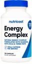 Nutricost Natural Energy Pills Komplex 120 Kapsle, 100mg kofein - Gluten Free - Non- GMO