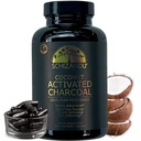 Schizandu Activated Coconut Charcoal Capsules - Podporuje zdraví - Vegan, Organic, Non-GMO, No Additives - X- Large Bottle 210 Count