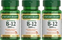 Nature 's Bounty Vitamin B-12 5000 mcg, 40 Quick Disolt Tablety (Balení po 3)
