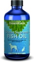 Zvířecí Essentials Ocean Supreme Fish Oil for Dogs & Cats - Bohatý na Omega 3, kůže a coat Health, Rybí olej tekutý dodatek, lidský stupeň Byliny - 8 Oz