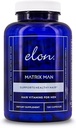 Elon Matrix Man - 60 denní zásobování - Růstové vitamíny pro muže - Saw Palmetto & Biotin Advanced Formule Vitamíny - Podporuje zdravý růst vousů - (120 Kapsle)