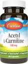 Carlson Labs Acetyl L- karnitin, 500 mg, 60 tobolek