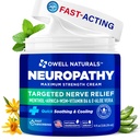 OWELL NATURALES Neuropatie Cream Extra Strength Nerve Relief Cream for Foot, Hands, Nohs, Toes with Arnica, Vitamin B6, Aloe Vera, MSM - Made in USA