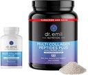 DR. EMIL NUTRITION Kompletní Multi Collagen Bundle - Double The Collagen & Double The Hair, Skin & Hřebíky Výhody - Collagen Peptide pilulky & Collagen Powder Bundle (30 Služeb)