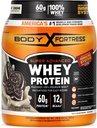 Tělesná pevnost Super Pokročilý syrovátkový prášek, Cookies N 'Creme, 60g protein & 12g BCAAs Per 2 Scoops, Muscle Gain & Recovery, Imunitní podpora s vitamíny C & D, 1.78lbs (Balení květen Vary)