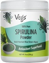Organic Spirulina Powder - Blue Green Algae Plant- Based Superfood Blend - Antioxidant-Rich with chlorofyll, Vitamíny & Minerály pro čištění, Energy & Imunity Support - Vegan, Non- GMO - 8 oz