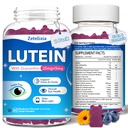2 Pack Lutein Gummies, 12 v 1 Lutein a zeaxanthin doplňky oční vitamíny pro dospělé, Doplněk pro oční zdraví s více vitamíny na podporu očí & Vision - 120 Gummies