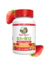 MaryRuth Organics 's Vitamin D3 B12 Gummies PHARMAN 124; USDA Organic PHARMAN 124; 2 Month Supply PHARMAN 124; Vitamin D & B12 vitamínové doplňky pro dospělé a děti PHARMAN 124; Zdraví kostí 124; Zdravé energetické hladiny GARMAN 124; Non- GMO GARMAN 124; 60 Služeb