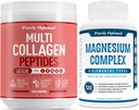 Čistě Optimální Premium Multi kolagen Powder + Premium Magnesium Complex - Magnesium Citrát, Malate, Muscle Relaxation - 120 čepice
