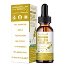 Mulittea Mullein Drops for Lungs & Lymfatic Drainage- 5-in-1 Herbal Extract Liquid with Marshmallow Root, Elderberry, Licorice Root- Lung Cleanse & Respirační podpora Non- GMO, Vegetarian-2 Fl Oz
