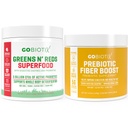 GOBIOTIX Bundle Prebiotic Fiber Supplement + Super Green Powder N 'Super Red Powder