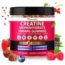 Adndale Creatine Monohydrát Gummies pro muže a ženy, 5000mg na Serving Creatine Dodatek s Beta- Alanin, L- Citrulline & B12 - 75 Vegan Gummies. Bez cukru