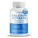 Vápník Citrát hořčík Vitamin D3 - Podpora zdravé kosti, Nerve & Muscle, Absorpce - Made and Tested v USA