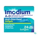 Imodium A-D Fast- acting Anti- Diarrheal Softgels, Loperamid HCl 2 mg, Cestování Essential Diarhea Relief Medicine pro dospělé, 24 Počet, Anti Diarhea pilulky, Ages 12 +, Snadno polykat
