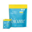 Psylium Husk Fiber Lemonade 20 Počítání cestovních balíčků (6g Per Packet) - Psylium Husk Powder for Divestical Health & Bloating Relief, gluten zdarma, cukr zdarma Prebiotický Vláknitý prášek, Non- GMO dodatek
