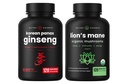 NutraChamps Korean Ginseng Kapsle a Lions Mane Kapsle 2 Balení Bundle